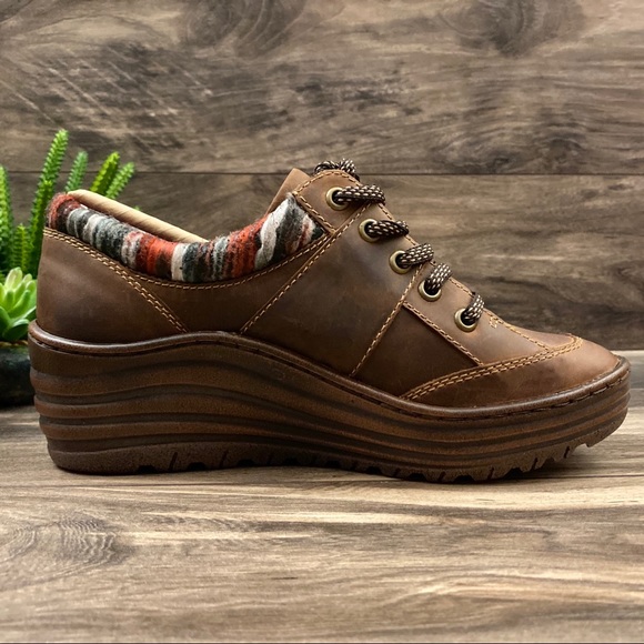 NIB Bionica Gervais Platform Wedge Oxford Sneaker - Picture 6 of 11